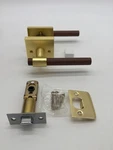 Goldenwarm Interior Passage Door Handle Set With Wood Grain Finish Zinc Alloy Co. Fixed Price $26.99.
