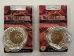 New Vintage Gainsborough Bi Fold Knob Sonata Crystal Gold - Lot Of 2 Nos. Fixed Price $34.99.