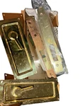 Baldwin 8570-030 Sliding Door Lock One Set Mortise Polished Brass Nos Reversible. Fixed Price $244.88.