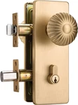 Gold Door Knob With Lock,satin Brass Exterior Set Deadbolt,seashe. Fixed Price $99.99.