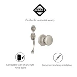 Design House Coventry Handle Set Satin Nickel/silver. Fixed Price $127.97.
