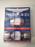Toledo Double Cylinder Satin Nickel Knobset & Deadbolt Combo Keyed Alike New. Fixed Price $18.50.