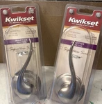 Kwikset Signature Series 788TNL Rh & Lh (2). 1/2 Inactive Lever Satin Nickel, Zi. Fixed Price $25.99.