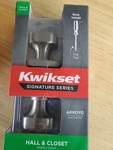 Kwikset 97200-933 Arroyo Satin Nickelhall/closet Knob With Microban 720AYK Mdt. Fixed Price $19.98.