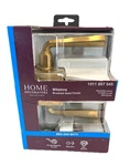 Home Decorators Wilshire Bed & Bath Door Lever W/ Square Rose In Brushed Gold. Fixed Price $39.95.