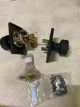 Emtek Flat Black Entry 5122ROUUS19. Fixed Price $283.99.
