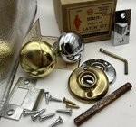 Vintage Penn DT6279-1 Tubular Latch Set Door Knob Hardware Silver & Gold. Fixed Price $26.85.