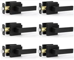 Estmoon 6 Pack Matte Black Passage Door Handles Interior Square Leverset No Lock. Fixed Price $77.99.