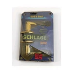 Schlage F40 609 Flair Door Lever, Bed & Bath Privacy Lock, Antique Brass. Fixed Price $34.00.