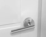 Eastport Privacy Bed And Bath Silver Metal Door Lever Satin Nickel. Fixed Price $57.97.