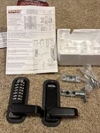 Lockey Digital Door 2835 Lever Keyless Black Metal For Home Office-open Box. Fixed Price $119.99.