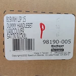 Parts Kwikset Vancouver Dummy Piece Exterior Handleset Nickel 819VNHLIP-15. Fixed Price $104.56.