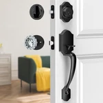 Maxecurity Black Front Door Handle Deadbolt Set Classic Lock. Fixed Price $103.43.