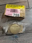 Ridgecrest ZT100 Sb Zermatt Dummy Knob, Satin Brass, 2.25" Diameter. Fixed Price $29.99.