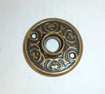 Nos Antique Vtg Copper Tone Eastlake Ornate Door Knob Rosette 2-1/8". Fixed Price $16.00.