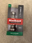Kwikset Pismo Round Satin Nickel Hall/closet Door Knob Featuring 97201-112. Fixed Price $6.99.