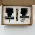 Hiemey Glass Crystal Door Knob Interior, Lock, Clear Matte Black Diamond 2PK. Fixed Price $36.99.