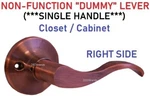 Constructor Prelude Antique Copper Door Lock Lever Entry Privacy Passage Dummy. Fixed Price $8.98.