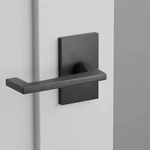 Emtek Argos Dummy Lever Rectangular Rosette Concealed Fastener Flat Black, New. Fixed Price $15.95.