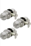Copper Creek BK2040SS-3 Ball Door Knob Keyed Entry Function Pack Satin S.... Fixed Price $47.99.