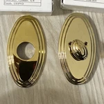 Yale Design Elements Ovalette Deadbolt Polished Brass Nib! 2881VP05 Nos. Fixed Price $14.99.