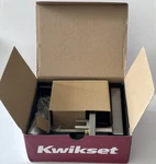 Kwikset Signature Halifax 4 1/2" Contemporary Passage Door Lever With Option. Fixed Price $32.49.