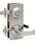 Copper Creek Entry Lever Door Handleset 1-SIDED Keyless Deadbolt Satin Stainless. Fixed Price $78.00.
