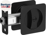 Black Pocket Door Lock, Rounded-corner Square Sliding Hardware Priva. Fixed Price $60.00.