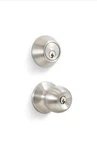 Premier Solid Brass Entry Door Knob Combo Lock Set With Deadbolt & 6 Keys KW1. Fixed Price $20.00.