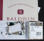 Baldwin Estate 5152-140-MR Privacy Door Lever Handle Pair Polish Nickel New. Fixed Price $69.99.