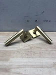 Emtek 5050HECUS4LH Hercules Left Handed Two-sided Dummy Door Lever Set Satin B. Fixed Price $133.99.