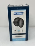 Matte Black Schlage Siena Passage Knob For Hall & Closet Doors F10SIE622. Fixed Price $12.50.