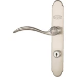 Larson Brushed Nickel Curved Door Lever Storm Handle Set *missing Keys. Fixed Price $29.91.