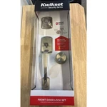 Kwikset Security Series Front Door Lock Satin Nickel Smartkey. Fixed Price $70.00.