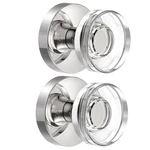 Naubea 2 Pack Polished Chrome Door Knobs Glass Dummy. Fixed Price $64.40.