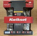 Kwikset Satin Silver Entry Door Lock Smartkey Security Kick-in Resistant. Fixed Price $34.99.
