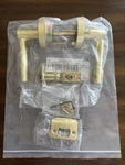 Miseno MLK5012SB Pack Round Rod Passage Door Lockset Satin Brass New. Fixed Price $24.50.