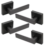 Knobwell 4 Pack Matte Black Interior Door Handles, Suqare Modern Dummy. Fixed Price $58.10.