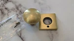 Baldwin Estate Knob And 2" Rose Satin Brass Brown Finish 5030060IMR 5160060I. Fixed Price $50.00.