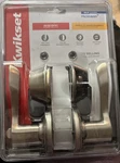 Kwikset Balboa Single Cylinder Deadbolt Brushed Chrome 96900-353. Fixed Price $33.00.