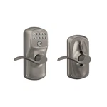 Schlage Plymouth Keypad Lock Lever Handle Electronic Keyless Door Entry Flex. Fixed Price $311.41.
