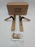 Emtek 15A3-LH 11" Non-keyed Multi Point Lock Trim Flat Black Brushed Brass. Fixed Price $169.99.