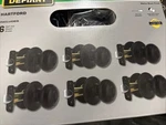 Defiant Hartford Matte Black Hall Closet Door Knob Contractor 6-PACK 1007789938. Fixed Price $30.00.