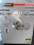 Defiant Hartford Satin Nickel Combo Pack With Single Cylinder Deadbolt. Fixed Price $16.00.