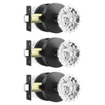 Leydebong Interior Door Knobs Crystal Glass Non-locking. Fixed Price $135.38.