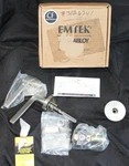 Emtek C5109US15 Helios Passage Door Lever Set W/disc Rose In Saitn Nickel New. Fixed Price $99.99.