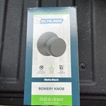 Schlage F10 Bwe 622 Bowery Door Knob Hall & Closet. Fixed Price $16.99.