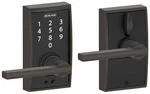 Schlage FE695-CEN-LAT Bronze Century Touch Entry Leverset With Latitude. Fixed Price $147.75.