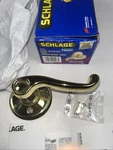 Schlage Lever Door Knob Single Dummy Trim Bright Brass. Fixed Price $17.00.