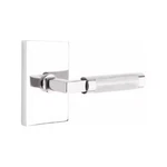 Emtek Privacy Door Lever Bar Knurled Rectangular Rosette Chrome Concealed. Fixed Price $120.00.